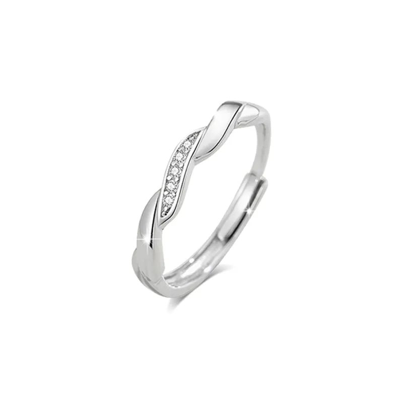 BLANK IN BLANK Sterling Silver Rings Unisex-10