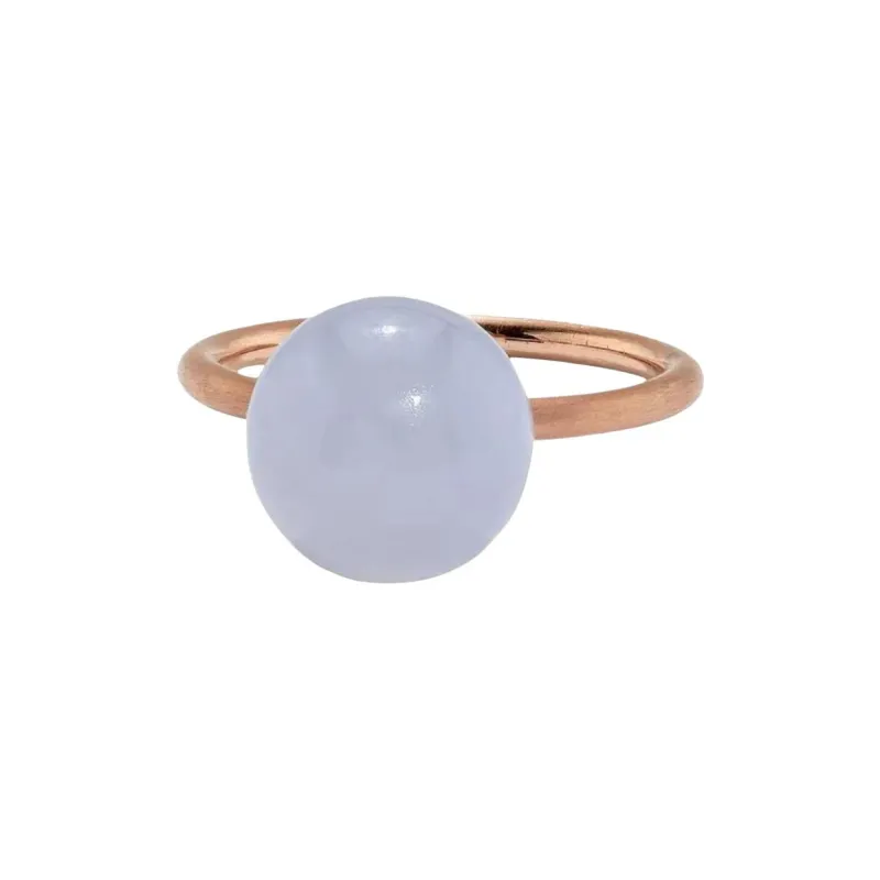 Irene Neuwirth 18kt Rose Gold Medium Gumball Chalcedony Ring-0
