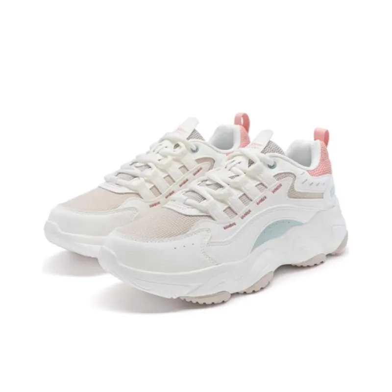 XTEP Lanying 2.0 Slip Resistant Low Top Casual Shoes Women's White Gray-2