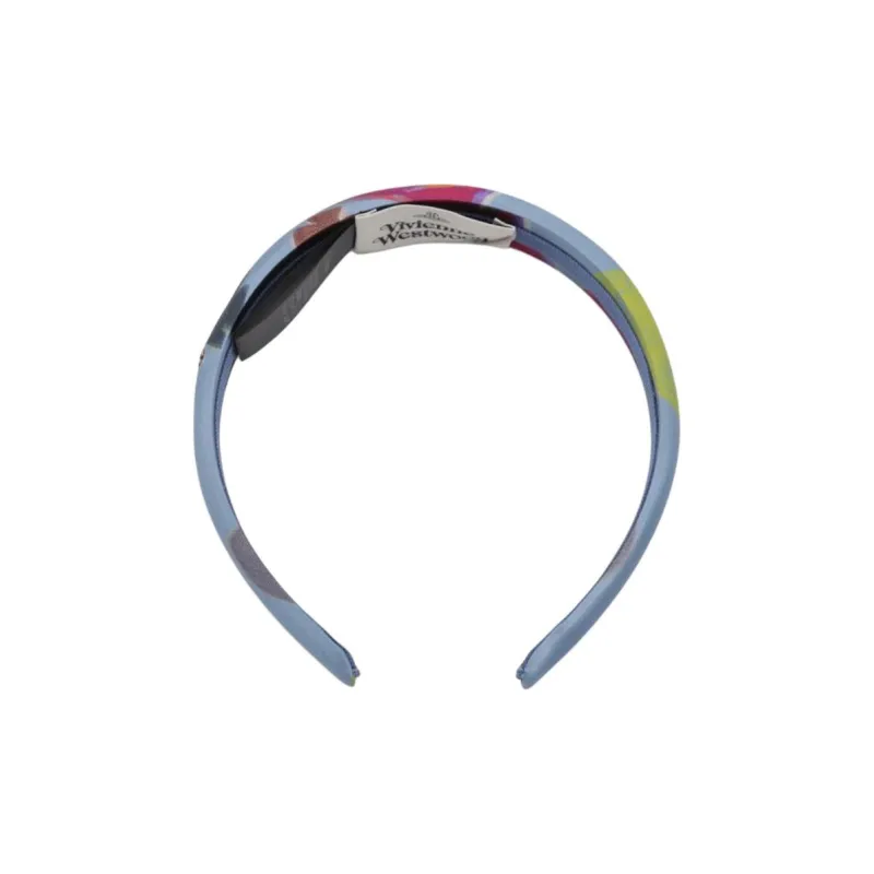 Vivienne Westwood Logo Embroidered Padded Head Band-0