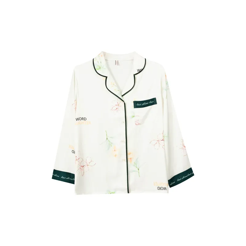 Shanghai Story Pajama Set Women's Pink White-4