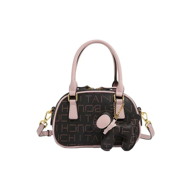 BOBDOG PU Handbags Crossbody Bags Small Size Women's Pink/Coffee-8