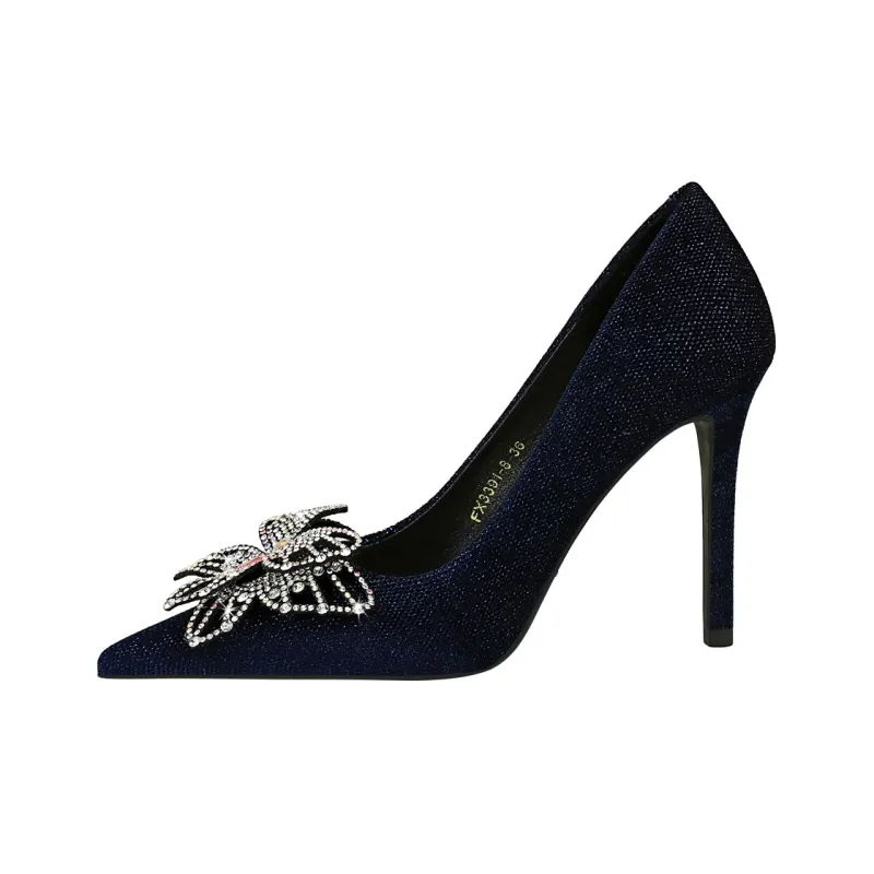 QITUMAUL Slim Heel High Heels Women's-6