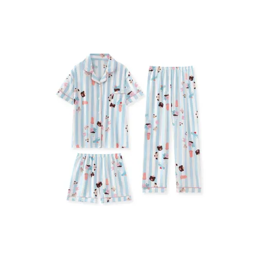 WANANNI Pajama Set Women's Blue