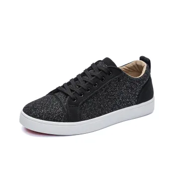 VANSSI Coverage Anti Slip And Wear Resistant Lightweight Breathable Low Top Skateboard Shoes Men's Black White