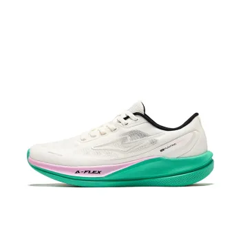 Erke Breathable Lightweight Rebound Low Top Training Running Shoes Women's Microcrystal White/Jet Black