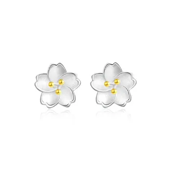 KADER 925 Sterling Silver Stud Earrings Women's Silver