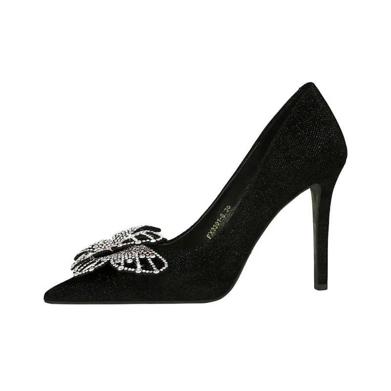 QITUMAUL Slim Heel High Heels Women's-0