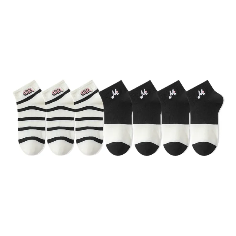 Cotton Gene Ankle Socks Women's 7 Pack-12