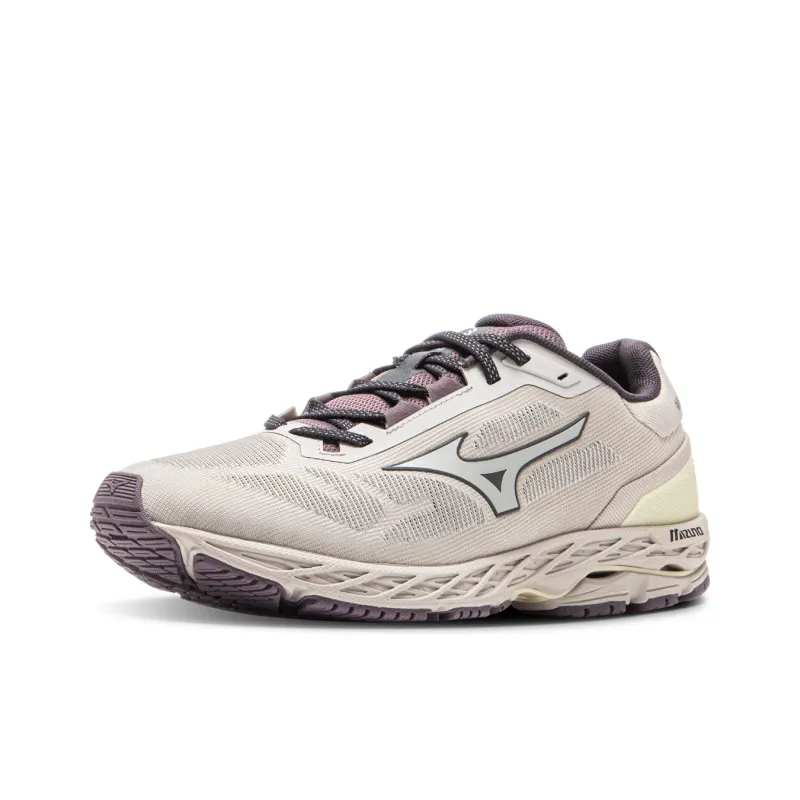 Mizuno Wear-Resistant Breathable Supportive Rebound Low-Top Casual Shoes Unisex Gray Purple-1