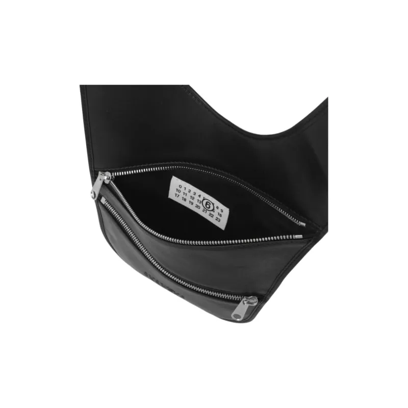 MM6 Maison Margiela Calfskin Crossbody Bag Shoulder Bag Mini Women's Black-3