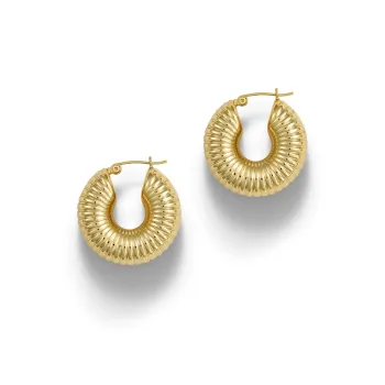 ANNI LU 18K Gold-Plated Brass Earrings Unisex Gold