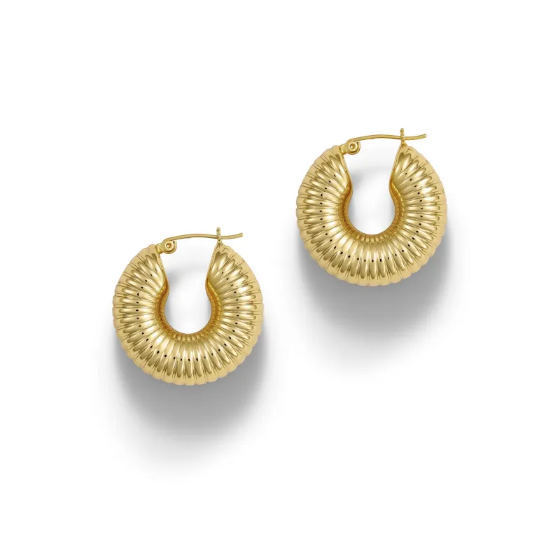 ANNI LU 18K Gold-Plated Brass Earrings Unisex Gold-0