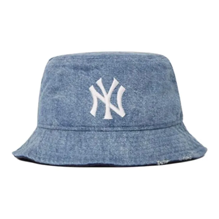 New Era Cotton Bucket Hats Unisex Denim Blue-1