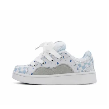 CHERRY&KALIKA Slip Resistant, Abrasion Resistant, Lightweight, Breathable Low Top Skateboard Shoes Women's Blueberry