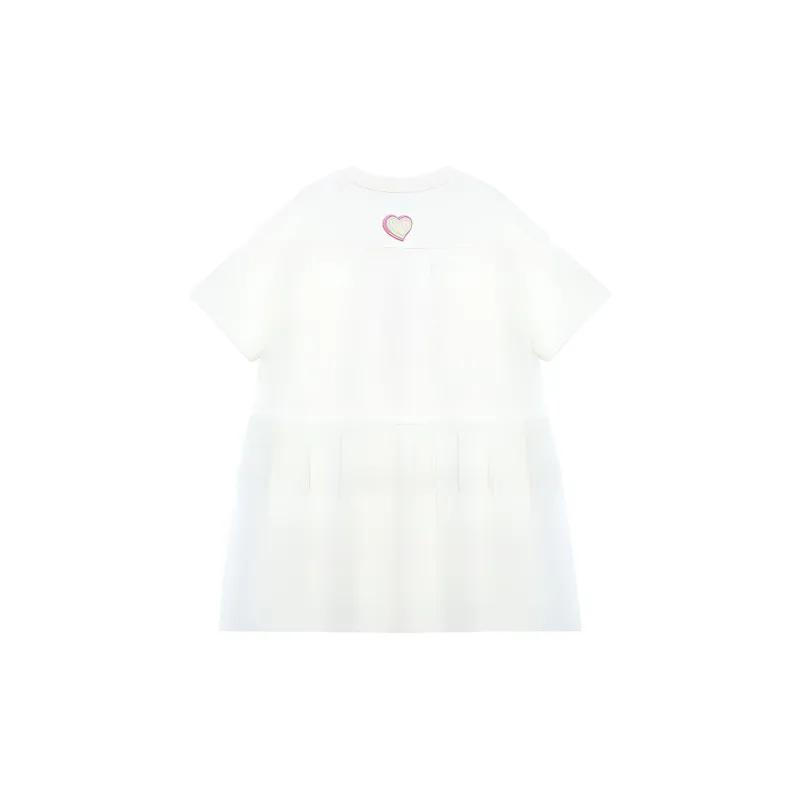 B.Duck Short Sleeved Dresses Women's Beige Apricot-1