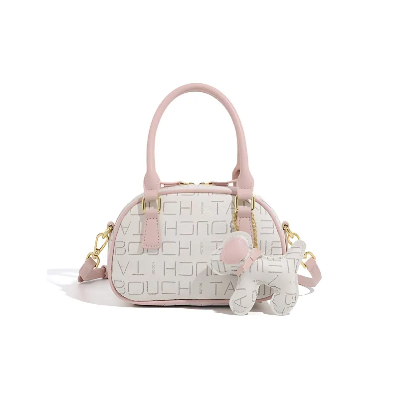 BOBDOG PU Handbags Crossbody Bags Small Size Women's Pink/Coffee-1