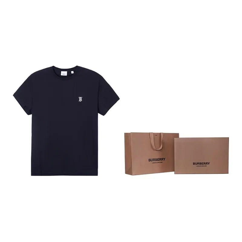 Burberry Logo Embroidered T shirt-4