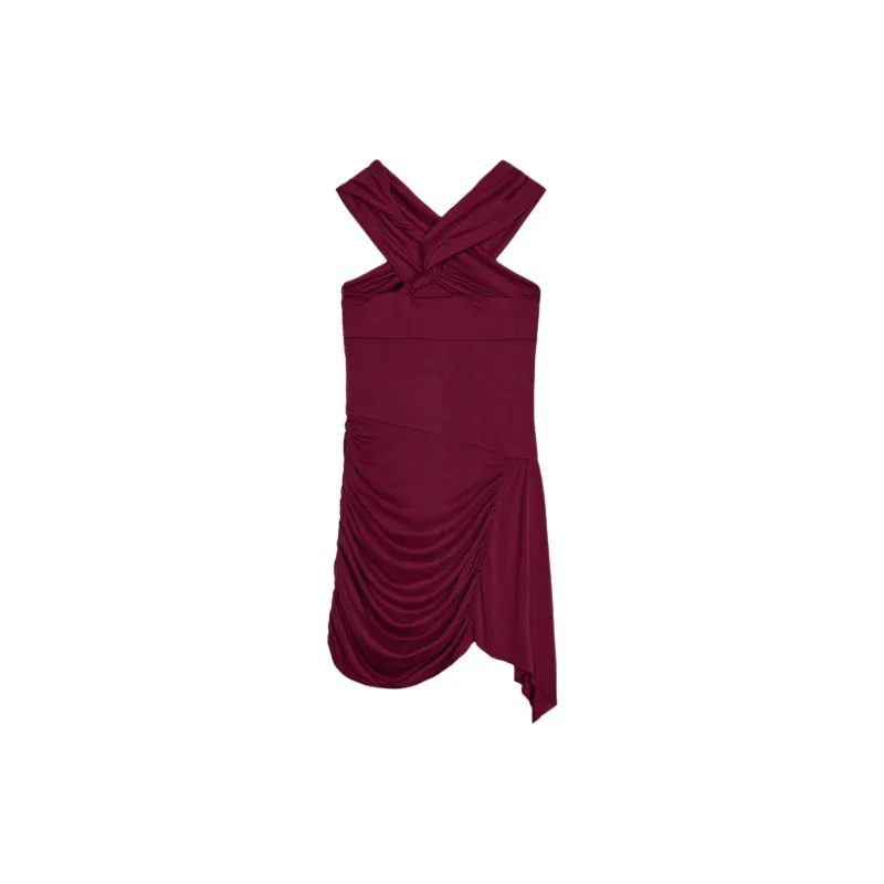 ZARA Sleeveless Dress Women's Red-1