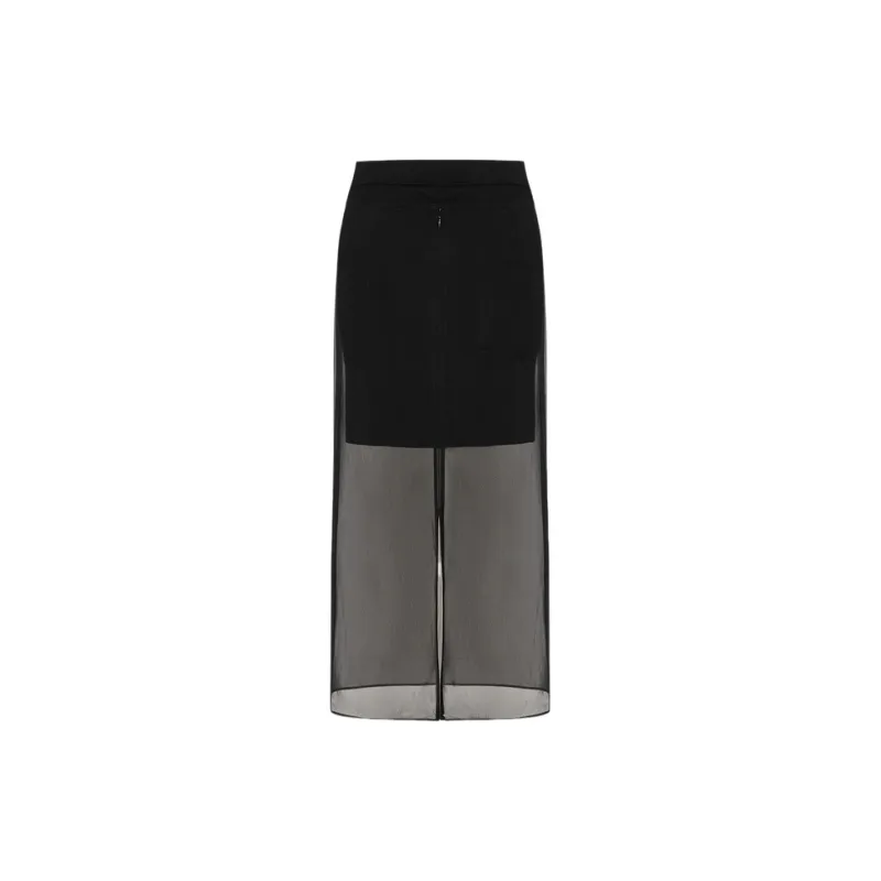 MOCO Casual Long Skirts Women's Black-1