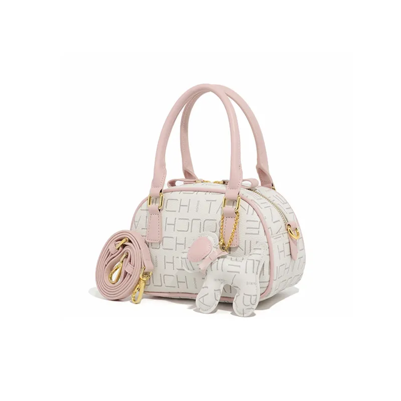 BOBDOG PU Handbags Crossbody Bags Small Size Women's Pink/Coffee-6