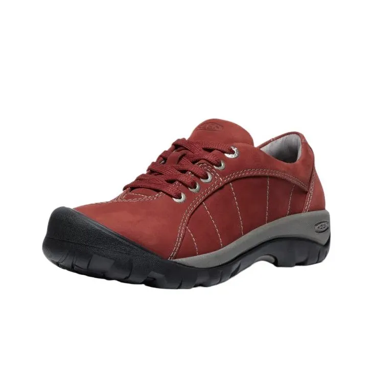 KEEN Presidio Abrasion-Resistant Low-Top Running Shoes Women's Brick Red-2