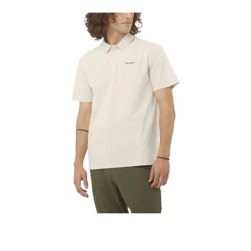 SALOMON Polo Shirts Men Ecru