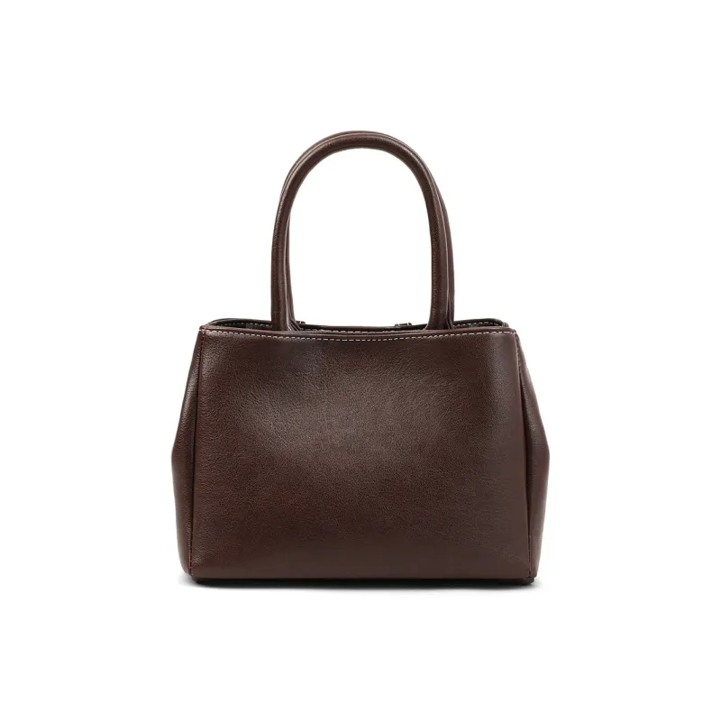 PT'SON Synthetic Leather Shoulder Bag, Crossbody Bag, Handbag, Kelly Bag Regular Women's Coffee/Brown-6