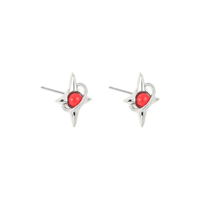 GUDUD Alloy Stud Earrings Men's-5