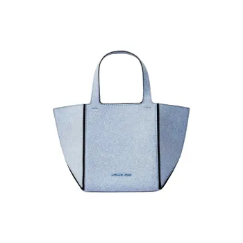 MICHAEL KORS Jordi Sheepskin Foldable Tote Bag, Shopping Bag, Handbag Small Size Women's Sapphire Blue