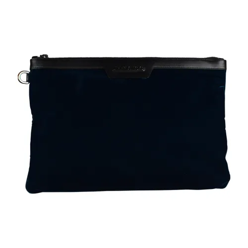 Jimmy Choo Velvet Clutch Men's Blue