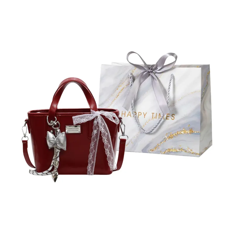 Miss Angel PU Shoulder Bag Crossbody Bag Handbag Regular Women's Blue/Black/Ecru/Burgundy-6