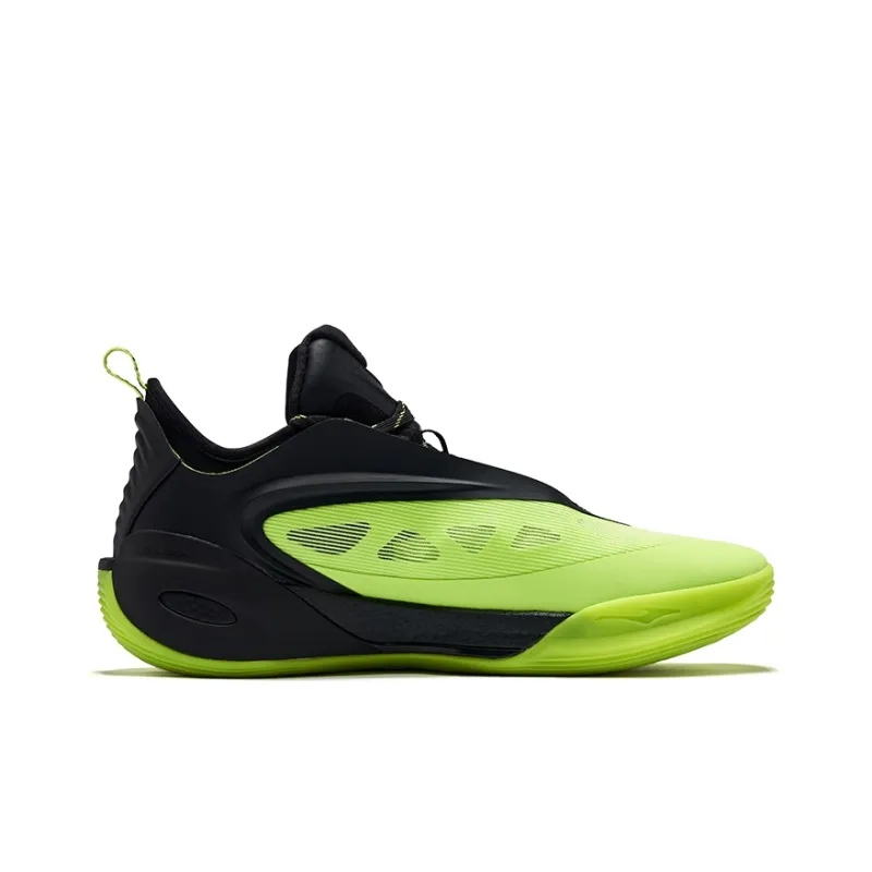 Erke Qian Xun 2.0 Basketball Shoes Men Low Top Fluorescent Lime Green Fluorescent Fuchsia-4