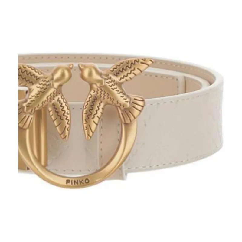 PINKO Double Face Love Birds Buckled Belt-1