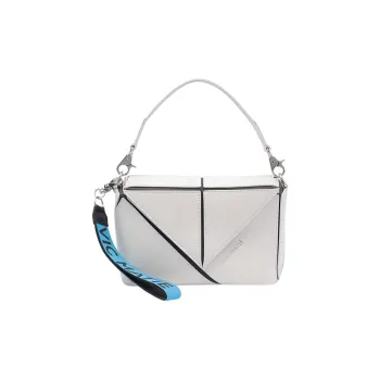 Vic Matie Calfskin Portable Crossbody Bag, Shoulder Bag Women's White