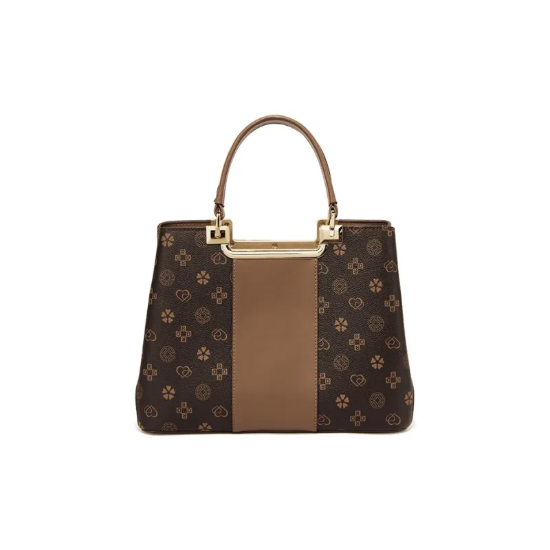 RED DRAGONFLY PVC Handbag Regular Unisex Coffee/Khaki-4