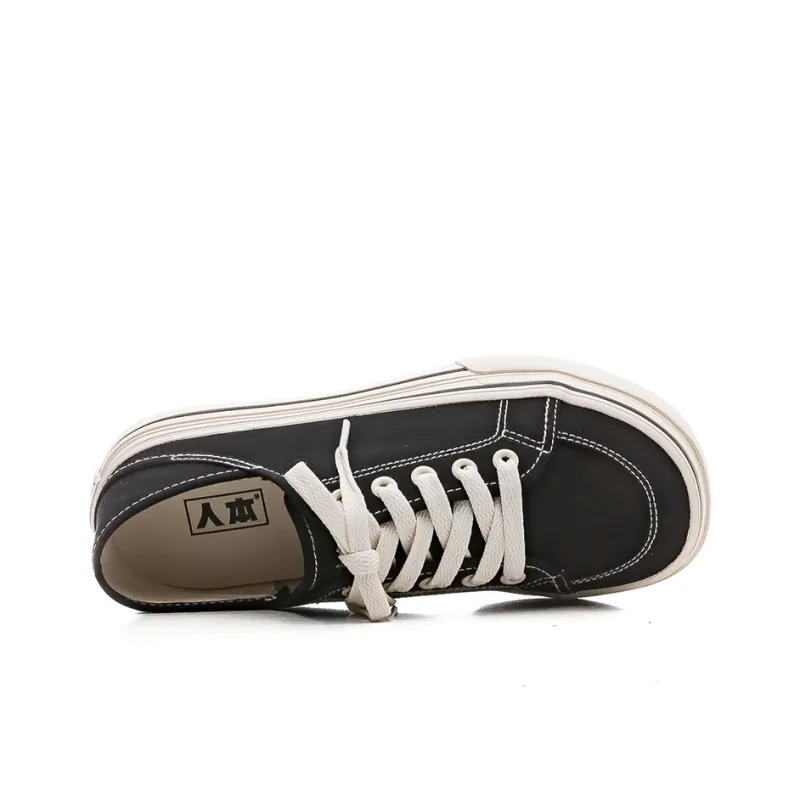 RENBEN Abrasion Resistant, Breathable, Lightweight Low Top Canvas Shoes Women's-3