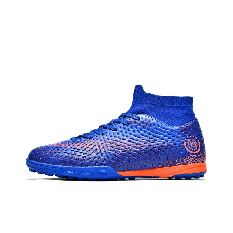 QIUTEXIONG FG Rubber Long Studs TT Rubber Broken Studs Artificial Ground Cushioning Breathable Soccer Shoes Unisex-30