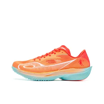 QIAODAN Feiteng 2.0 Running Shoes Men Low Top Dan Orange Lake Blue