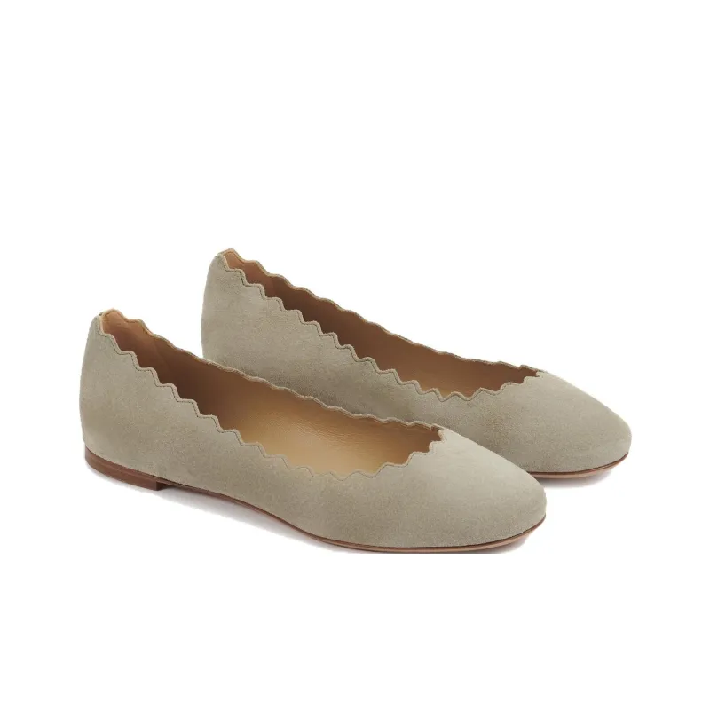 Chloe Lauren Casual Single Shoes Women's Gray Green-2