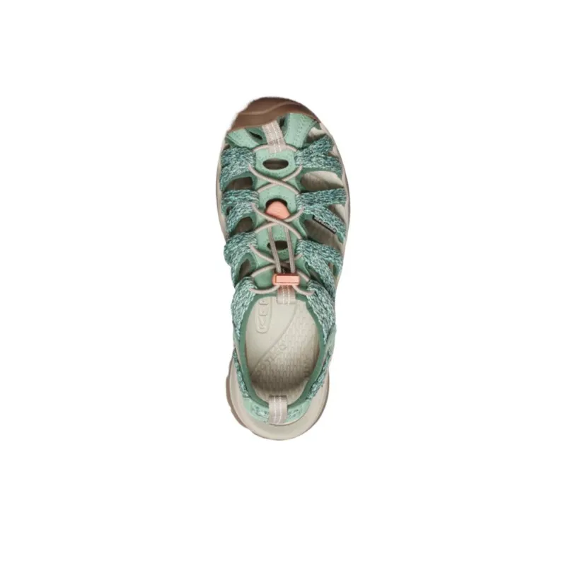KEEN Whisper Series Slip-Resistant River Trekking Shoes Women's Green Pink-1