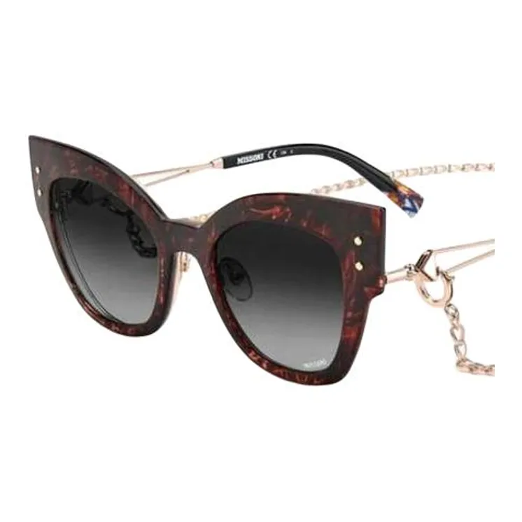 MISSONI Stainless Steel Cat Eye Sunglasses Women's Yellow-1