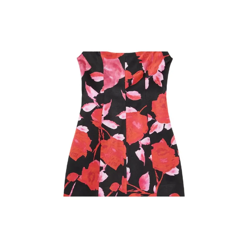 Blumarine Slip Dresses Women's Red Black-5