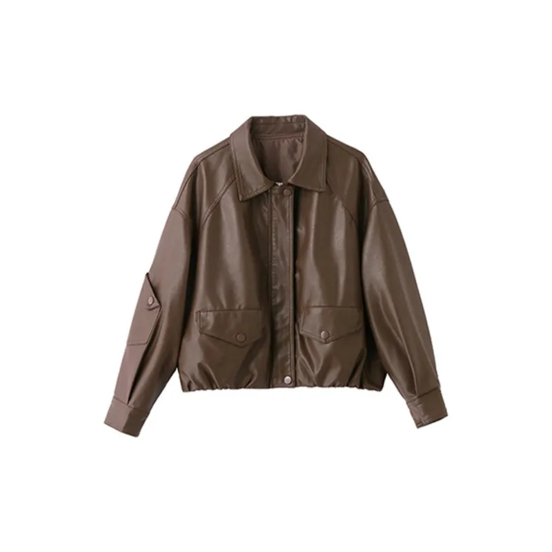 Fele.d Leather Jackets Women's-11
