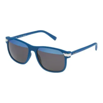 Police Metal Irregular Shape Sunglasses Men's Blue