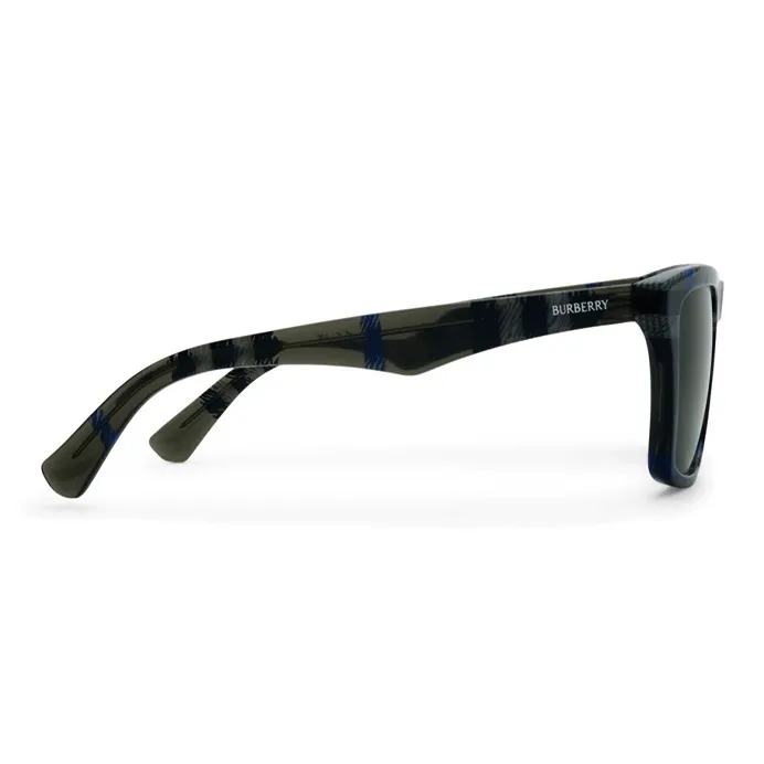 Burberry Acetate Rectangular Sunglasses Women's Gray-1
