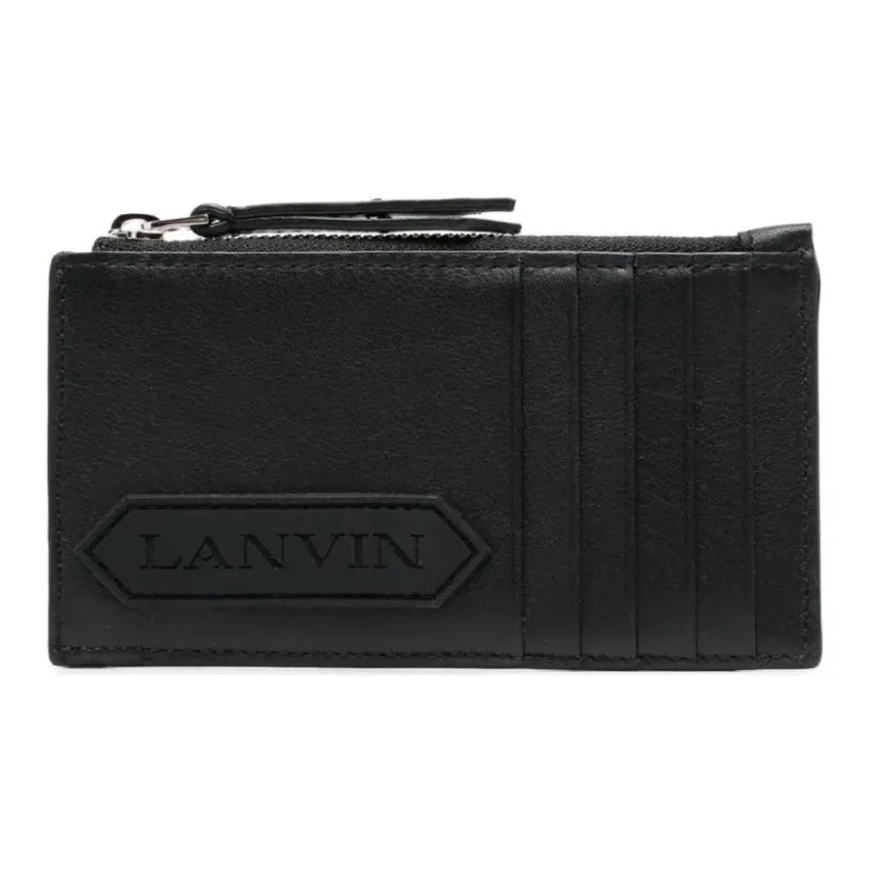 Lanvin Lambskin Card Holder Card Holder Men's Black-0