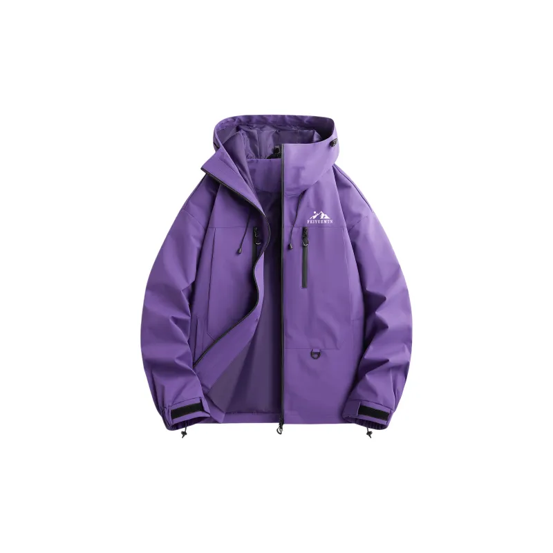 Feiyue Water-Resistant Windproof Warm Water-Repellent Windbreaker Jacket Unisex-53
