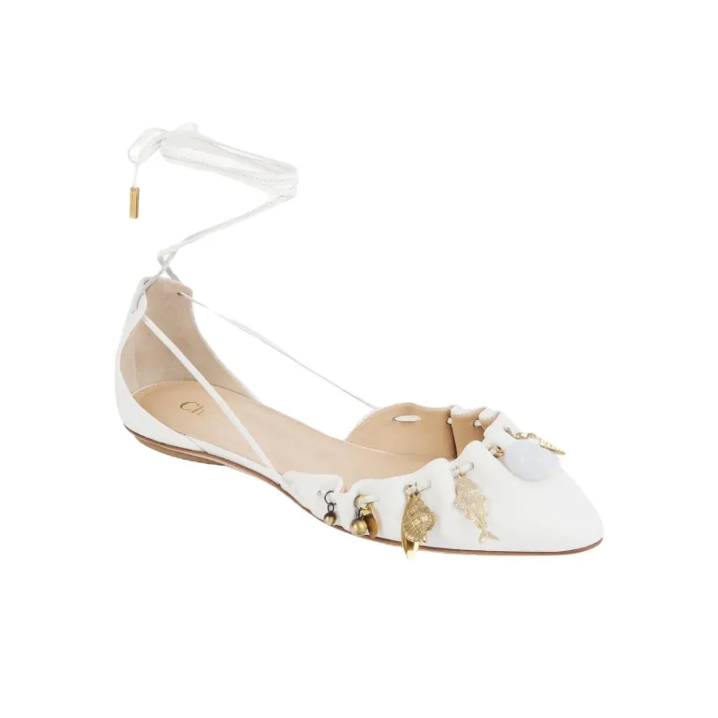 Chloe Sea Treasures Casual Single Shoes Women's White-2