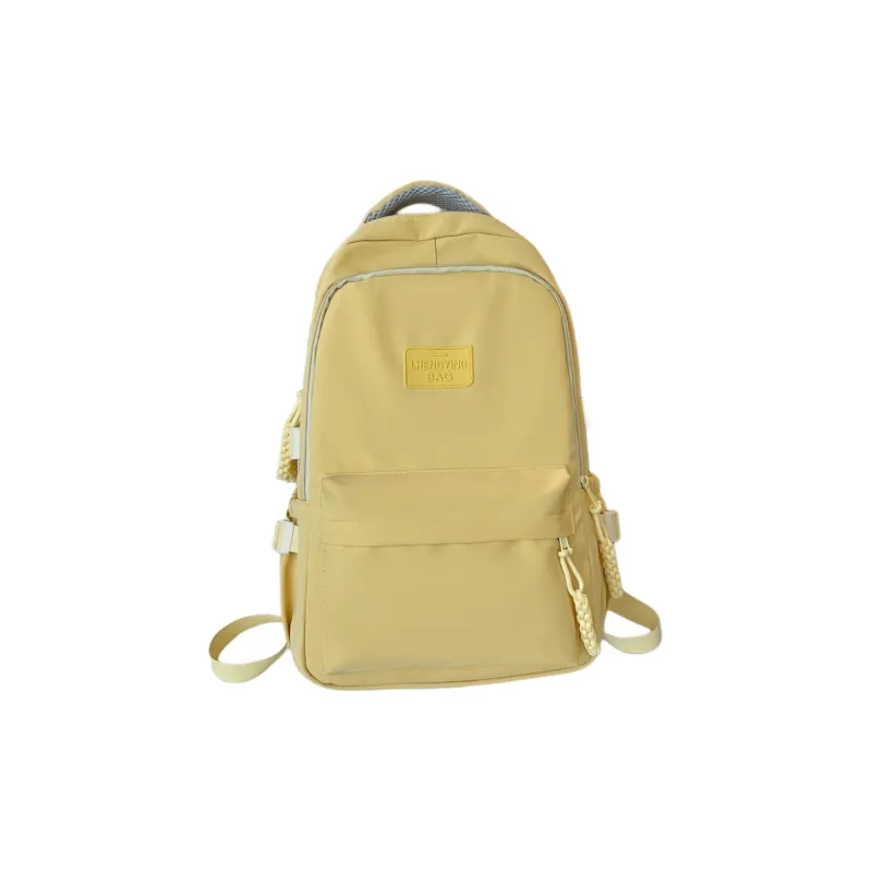 URBAN FOREST Nylon Backpack Unisex White/Black/Yellow/Green/Blue-4